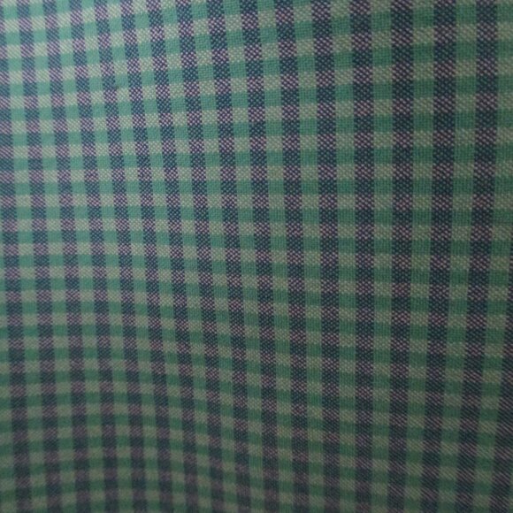 adidas Mens Flat Front Green Blue Stretch Mini-Check Golf Short Pant NWOT - 34W - Picture 2 of 3